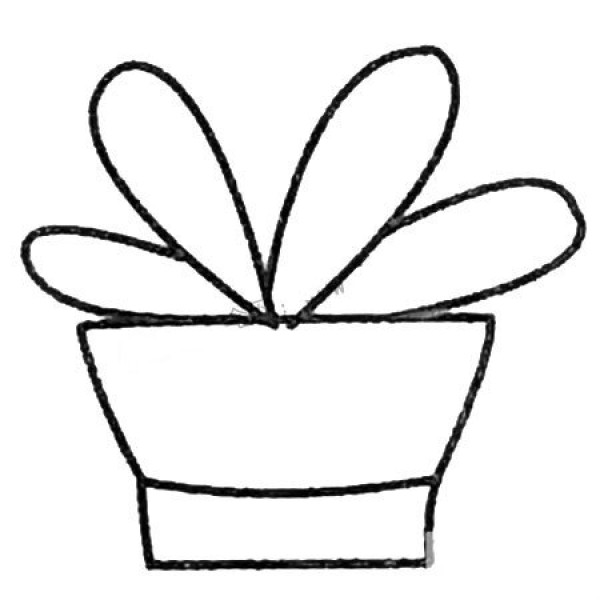 Simple drawing pictures of green leafy plants bonsai