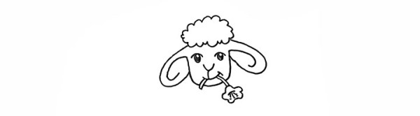 How to draw a little sheep