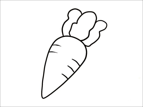 How to draw a carrot