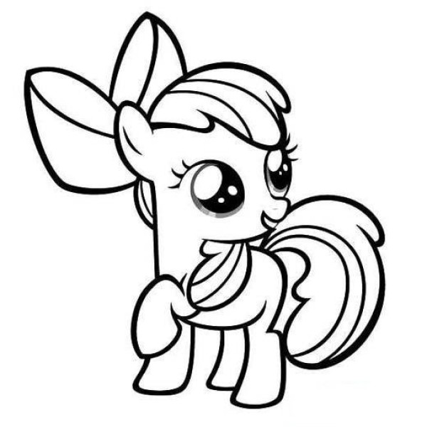 My Little Pony Apple Lily simple drawing pictures