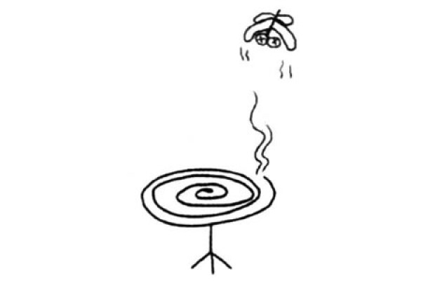 Mosquito incense mosquito repellent simple drawing tutorial