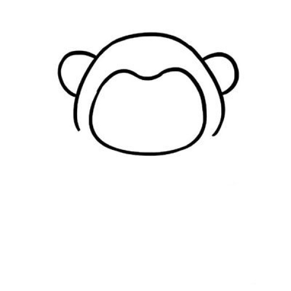 Draw a cute little monkey in the Year of the Monkey