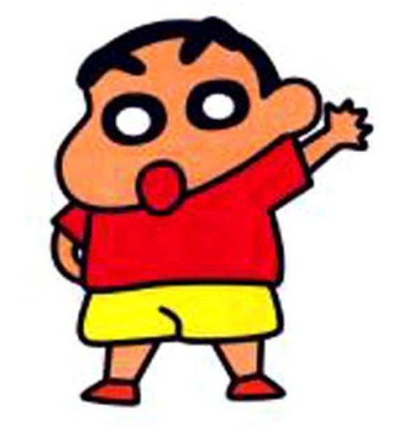 Childrens color crayon Shin-chan simple drawing pictures