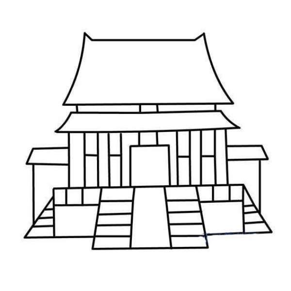 Super simple simple strokes of the Forbidden City