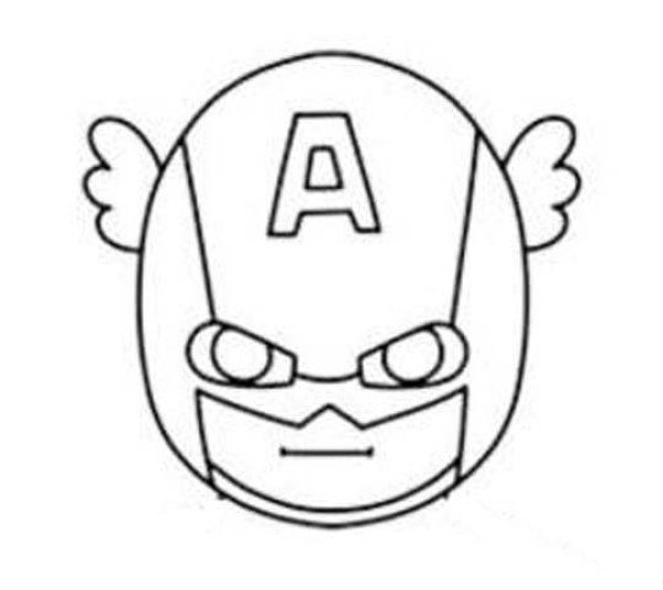 Captain America avatar simple strokes picture