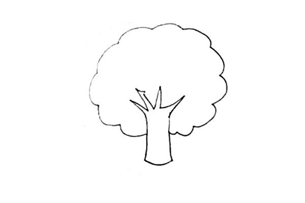 How to draw an apple tree