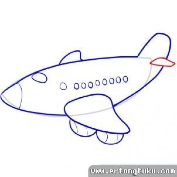 Simple drawing tutorial of small aircraft