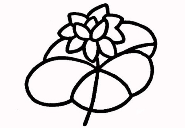 How to draw lotus in simple strokes