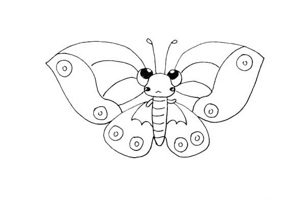 How to draw a butterfly