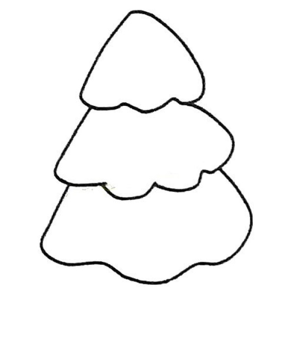 Complete collection of simple drawings for children, simple drawing tutorials of pine trees