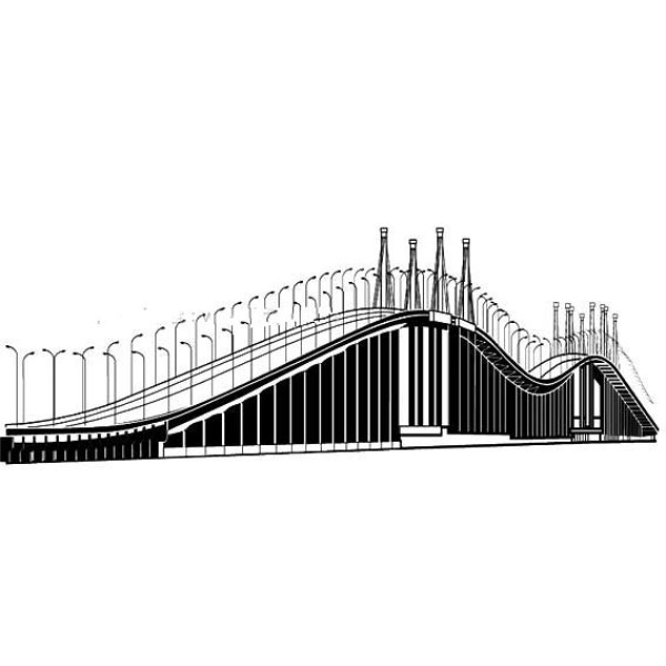 Macau Macao Taipa Bridge simple drawing picture