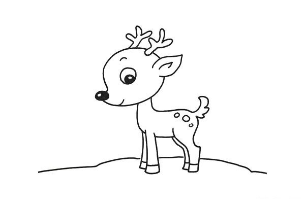 How to draw a sika deer in simple strokes