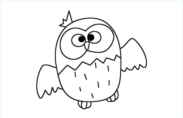 Teach you the simple steps of drawing an owl with decomposed pictures