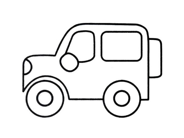 Jeep simple drawing tutorial