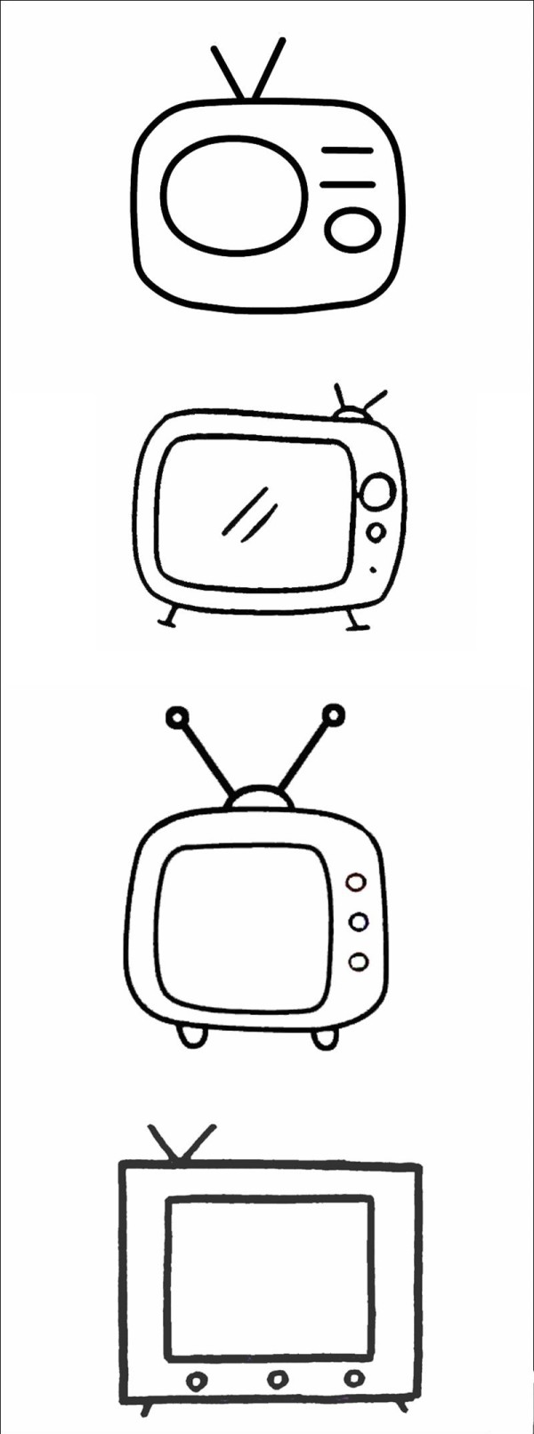 Complete collection of TV simple strokes