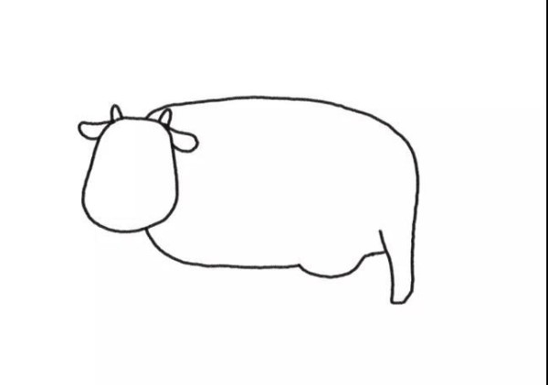 How to draw cows on the farm