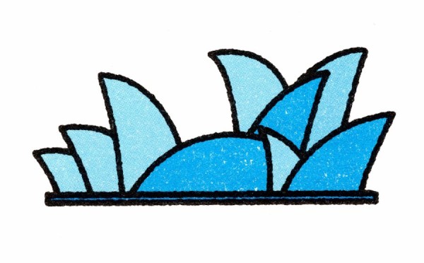 Sydney Opera House simple drawing method