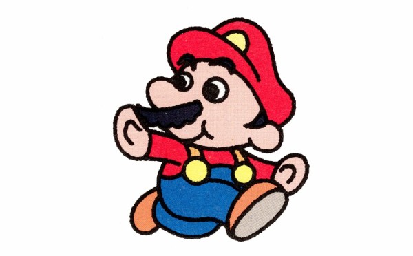 How to draw red Super Mario with simple strokes