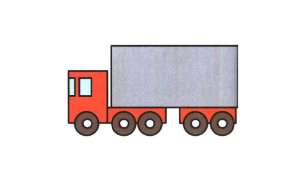 Decomposition of the simple drawing method of large truck