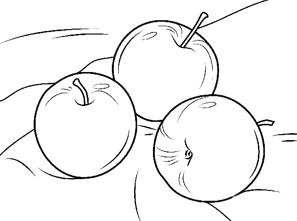 How to draw an apple