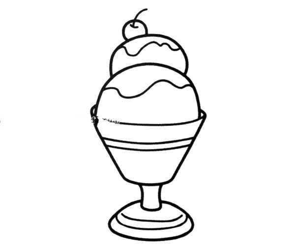 Simple picture of delicious ice cream