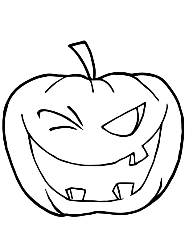 Naughty cartoon pumpkin