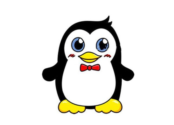 Cute Q version penguin