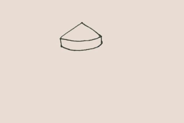 Simple drawing of yurt