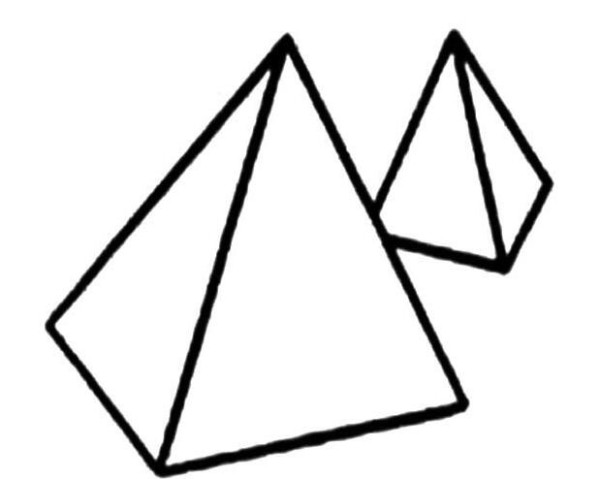 Egyptian pyramid simple strokes