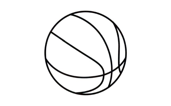 How to color simple basketball drawings for children