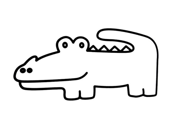 How to draw a crocodile