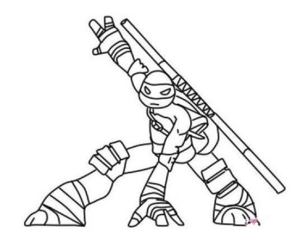 Teenage Mutant Ninja Turtles Donatello simple drawing pictures