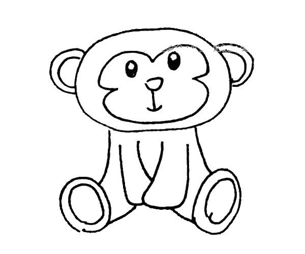 Learn to draw a cute monkey