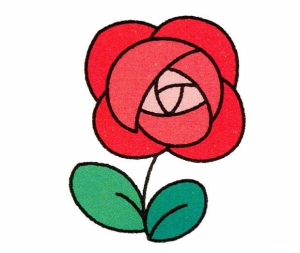 How to draw roses