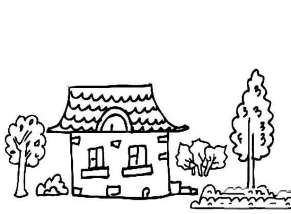 Teach you how to draw a small house