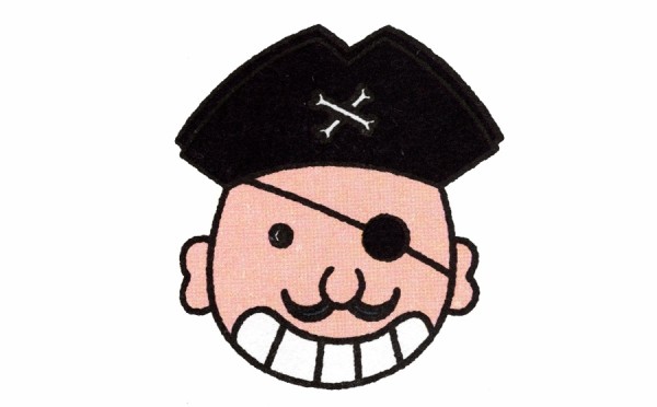 Detailed explanation of how to draw a simple pirate captain