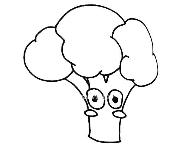 5 simple drawing pictures of broccoli