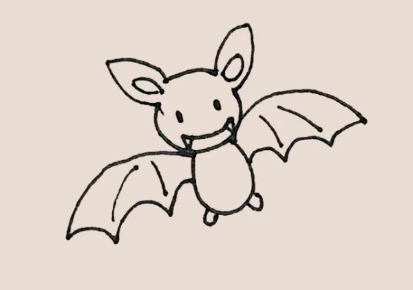 Simple drawing of bat