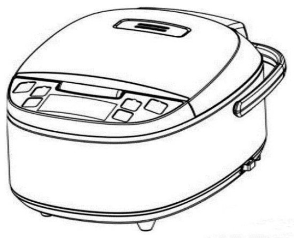 Childrens kitchen rice cooker simple drawing picture