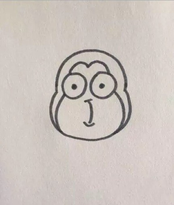 Simple monkey drawing