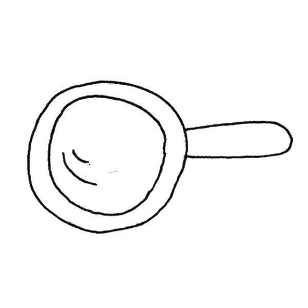 Simple drawing of magnifying glass