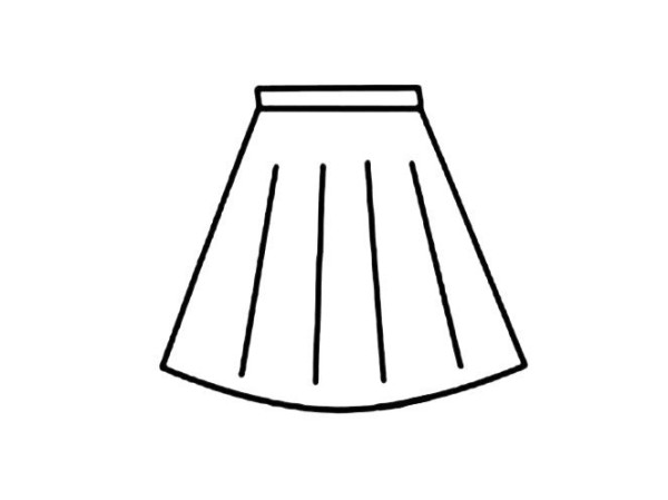 Skirt simple drawing