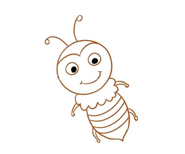 Learn to draw cartoon bees with simple strokes