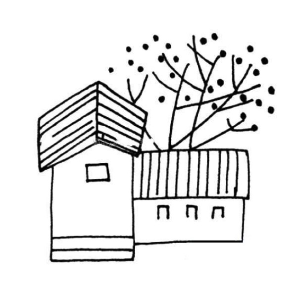 Childrens house simple drawing picture