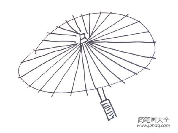 How to draw an umbrella in simple strokes