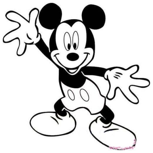 Mickey Mouse simple drawing pictures