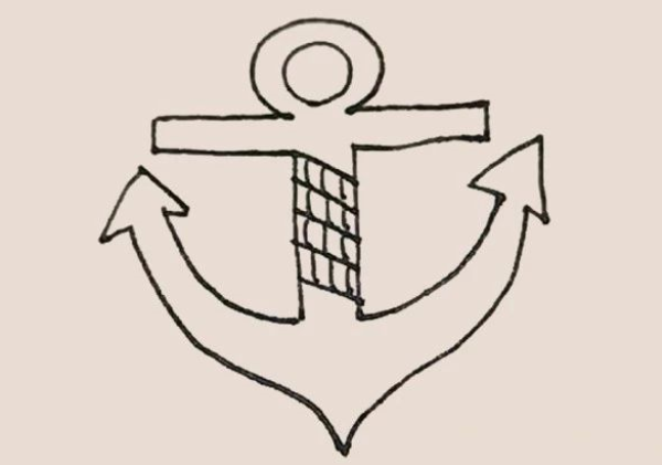 Simple drawing of anchor