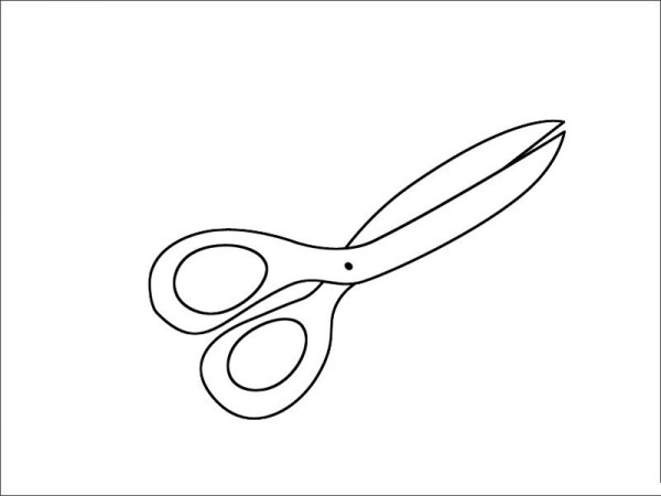 Scissors simple drawing