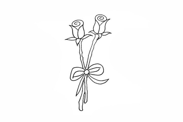 How to draw a rose