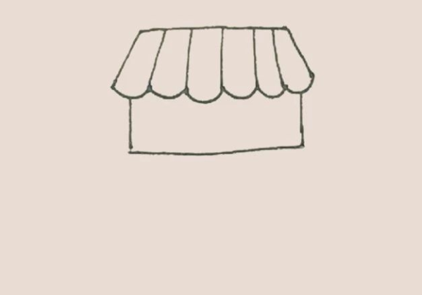 Simple drawing of small building